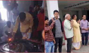 वनाधिकार आंदोलन की सफलता के लिए बगासू महादेव के दर पर पहुंचे किशोर उपाध्याय