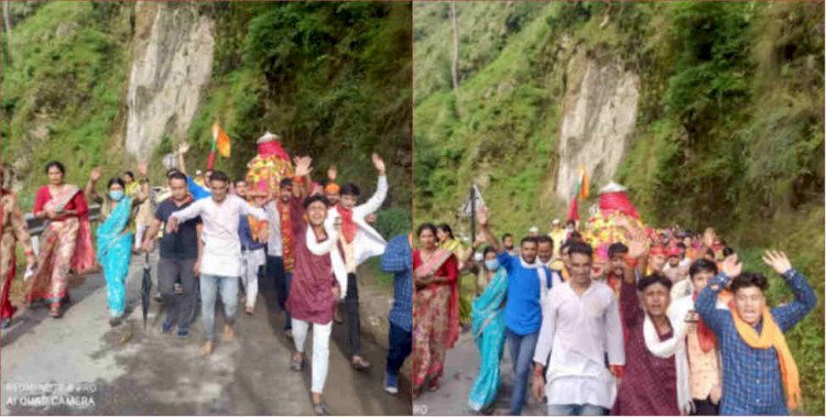 थराली पहुंची नंदा देवी लोकजात यात्रा