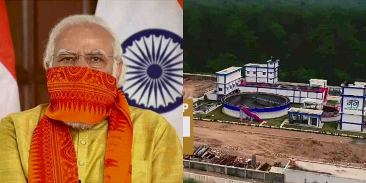 पीएम मोदी ने किया नमामि गंगे के तहत बनी 6 परियोजनाओं का लोकार्पण