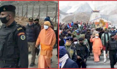 यूपी के सीएम योगी पंहुचे केदारनाथ धाम, साथ में मौजूद हैं सीएम त्रिवेन्द्र