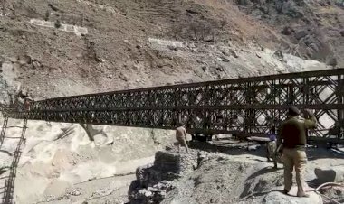 ऋषिगंगा आपदा में बह गए पुल को फिर से बनाया बीआरओ ने
