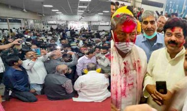 होली मिलन समारोह में थिरके हरदा