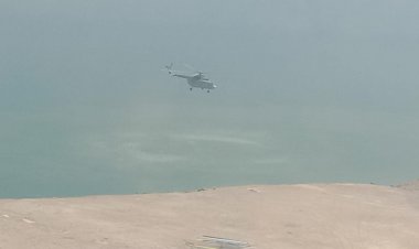 एयरफोर्स के हेलीकॉप्टर ने टिहरी झील से पानी भरकर यहां के जंगलों की बुझाई आग