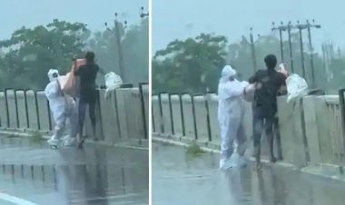 पीपीई किट पहनकर नदी में डाल रहे थे कोरोना संक्रमित का शव, वीडियो वायरल