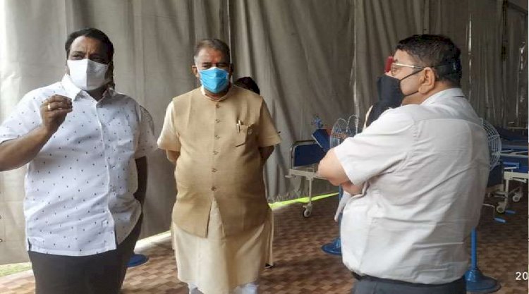 रायपुर कोविड सेंटर की व्यवस्था पर मंत्री ने उठाए सवाल, सीएम ने खुद किया था निरीक्षण