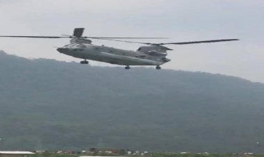 देहरादून में गरजा चिनूक हेलीकॉप्टर, सैन्य प्रशिक्षण में दिखाई क्षमता