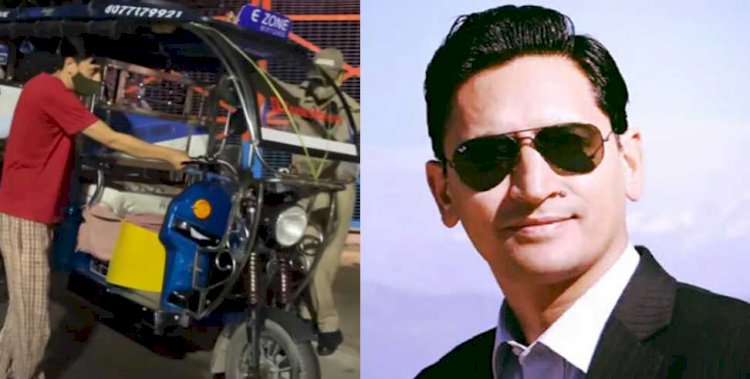 जब रात को खराब ई रिक्शा वाले की मदद करने आ पहुंचे  IAS दीपक रावत, देखें वीडियो