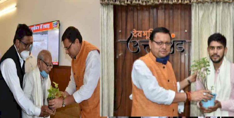 सीएन ने किया पर्वतारोही  मनीष और स्वतंत्रता संग्राम सेनानी साधू सिंह बिष्ट को सम्मानित