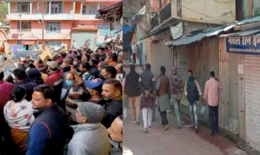 ई-पास के विरोध में बंद रहा बदरीनाथ बाजार, व्यापारियों, पंडा पुरोहितों और हकहकूकधारियों ने किया प्रदर्शन