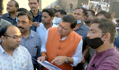 खटीमा मंडी में धान क्रय केन्द्रों का सीएम ने किया निरीक्षण, किसानों की सुनी समस्यायें।