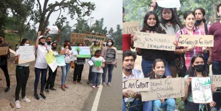 11 मिनट बचाने को 11 हजार पेड़ों की बलि नहीं चढ़ने देंगे, देहरादून में शुरू हुआ चिपको आंदोलन