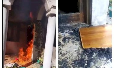 नैनीताल: वरिष्ठ कांग्रेस नेता सलमान खुर्शीद के घर आगजनी, किताब पर मचा है बवाल