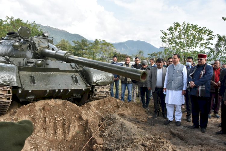 सीएम धामी ने किया सैन्यधाम स्थल का निरीक्षण