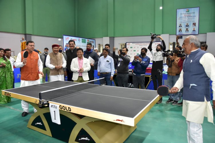 देहरादून:सीएम ने किया में राष्ट्रीय रैंकिंग टेबल टेनिस प्रतियोगिता का शुभारम्भ