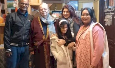 मशहूर लेखक रस्किन बॉन्ड से मिली अभिनेत्री ट्विंकल खन्ना, मसूरी के प्राकृतिक सौदर्य का लिया लुत्फ