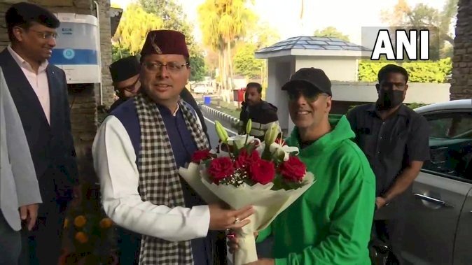 'खिलाड़ी' अक्षय कुमार ने की सीएम धामी से मुलाकात