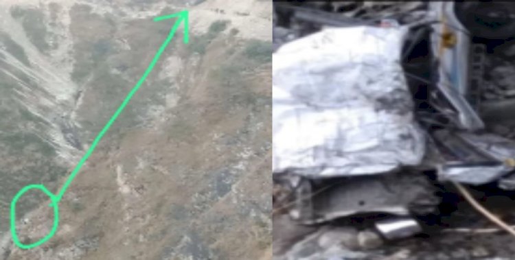 चमोली में भीषण दुर्घटना, 17 लोगों को ले जा रहा वाहन खाई मे गिरा 12 लोगों की मौत
