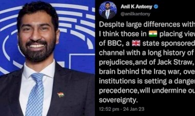 बीबीसी डॉक्यूमेंट्री का विरोध ! AK Anthony के बेटे अनिल एंथोनी ने कांग्रेस से दिया इस्तीफा