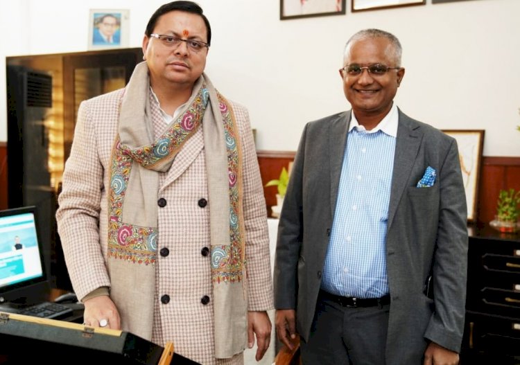 मुख्यमंत्री से मिले एम्मार इंडिया के सीईओ,  जोशीमठ भू-धंसाव से प्रभावितों के लिये प्री फेब्रिकेटेड हट्स बनाने में सरकार का करेगें सहयोग