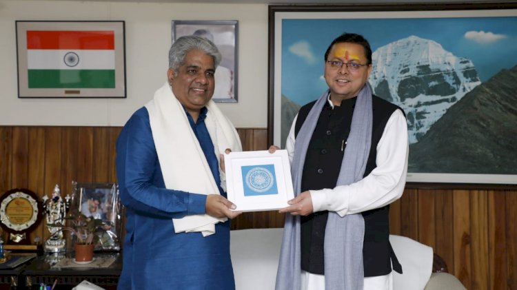 केन्द्रीय पर्यावरण मंत्री भूपेंद्र यादव से मिले सीएम धामी