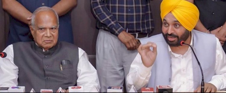पंजाब सीएम भगवंत मान ने दिखाया आइना तो भड़के गवर्नर पुरोहित, कहा-बजट पर फैसला लूंगा
