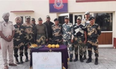 बीएसएफ ने अमृतसर में पाक ड्रोन से गिराए गए तीन किलो नशीले पदार्थ को जब्त किया है