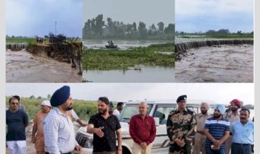 फिरोजपुर के सीमावर्ती गांवों में बाढ़ जैसी स्थिति नियंत्रण में, प्रशासन-सेना-पुलिस 24x7 स्थिति पर निगरानी रख रही