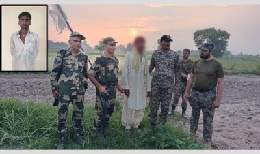बीएसएफ सेक्टर गुरदासपुर में घुसे पाकिस्तानी नागरिक को बीएसएफ ने पाक रेंजर्स को सौंप दिया