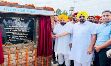 पंजाब मंडी बोर्ड चेयरमैन हरचंद सिंह बरसट ने नई अनाज मंडी लालड़ू में निर्माणाधीन शेड का किया शिलान्यास