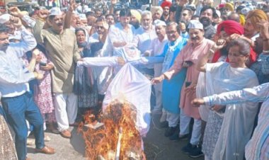 संजय सिंह की गिरफ्तारी के खिलाफ आम आदमी पार्टी का पूरे पंजाब भर में ज़ोरदार प्रदर्शन, प्रधानमंत्री मोदी के पुतले फूंके