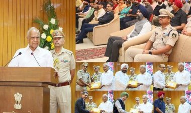 पंजाब के राज्यपाल ने दिवाली के अवसर पर राजभवन के कर्मचारियों को मिठाइयाँ बाँटीं