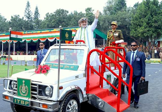 ITBP के 62वें स्थापना दिवस समारोह में शामिल हुए गृहमंत्री अमित शाह