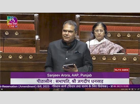 सांसद संजीव अरोड़ा ने जम्मू-कश्मीर में सिख समुदाय के लिए समान प्रतिनिधित्व की मांग की