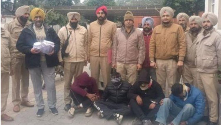 गैंगस्टर नवदीप सिंह उर्फ टाइगर अपने साथियों सहित गिरफ्तार