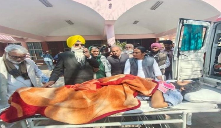 किसान प्रीतपाल सिंह को किया गया चंडीगढ़ रैफर