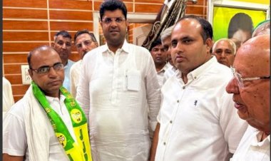 AAP के जोन प्रभारी सुरेंद्र खटकड़ ने अपने समर्थकों सहित ज्वॉइन की JJP