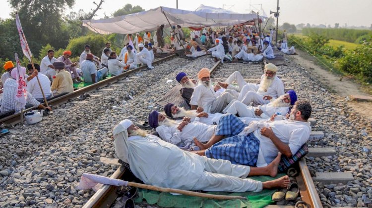 किसान आंदोलन के कारण अंबाला-लुधियाना ट्रैक 7 दिन से बंद, कश्मीर तक की  माल स्पलाई बंद