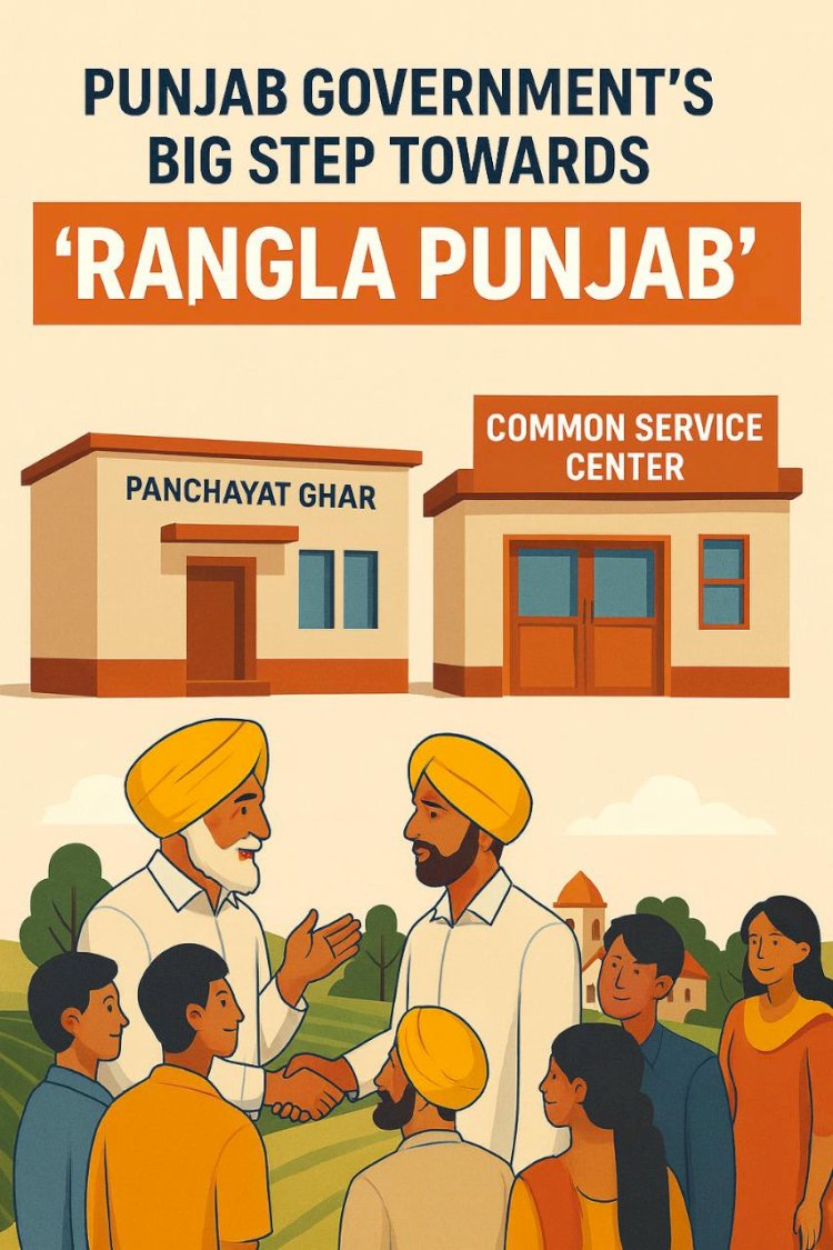 रंगला पंजाब' की ओर पंजाब सरकार एक नया कदम, ₹125 करोड़ से गांवों में बनेंगे आधुनिक पंचायत घर और आम सेवा केंद्र