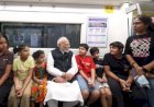 प्रधानमंत्री ने एसआरसीसी के कार्यक्रम में जाने और वापस आने के दौरान अपनी मेट्रो यात्रा के पल साझा किए